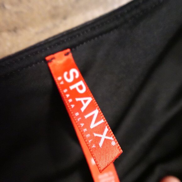 Spanx Faux Leather Leggings Women’s Medium Black High Rise Moto Chic - Picture 2 of 12